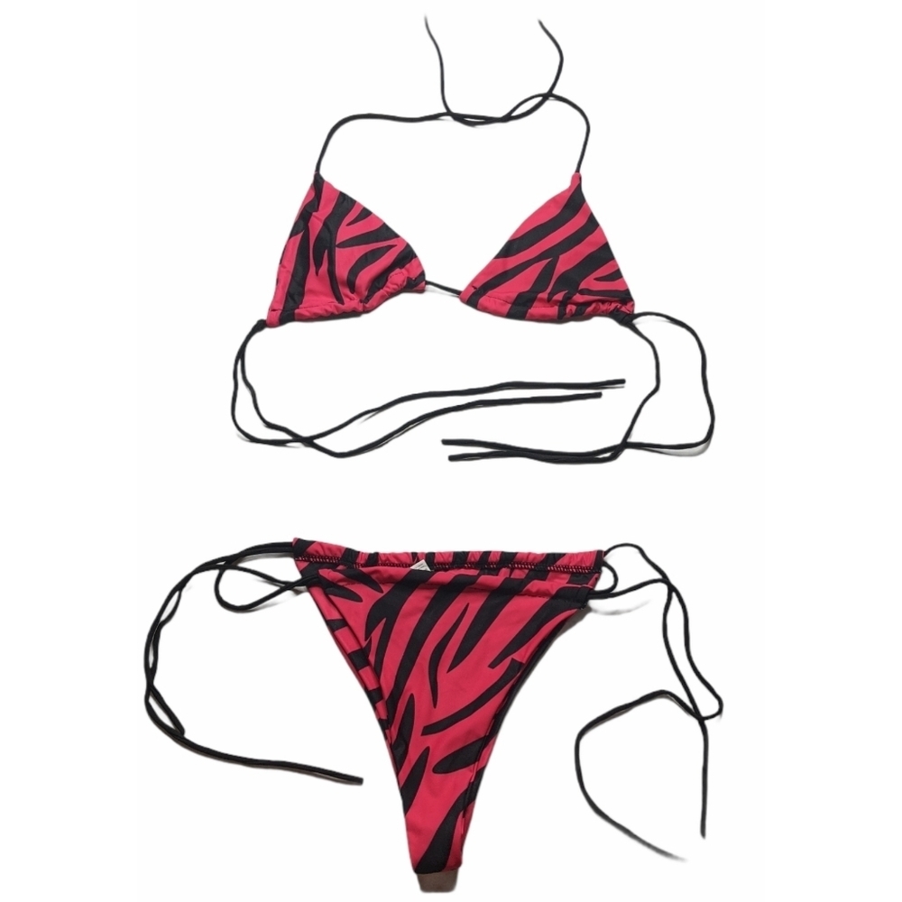 Neon Pink 3 Piece Bikini From Matte Colle… - Picture 3 of 6